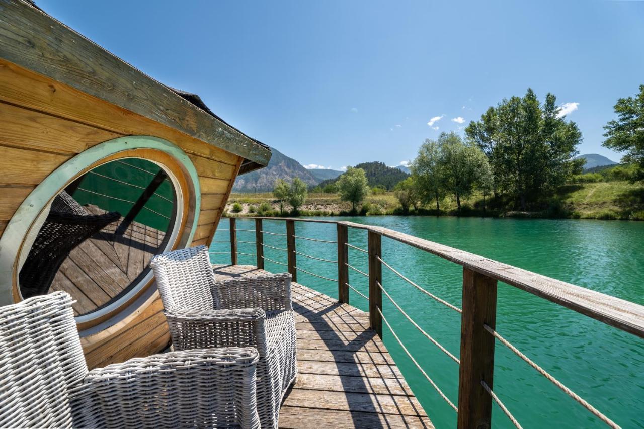 Hotel Camping Le Lac Bleu Châtillon-en-Diois Exterior foto